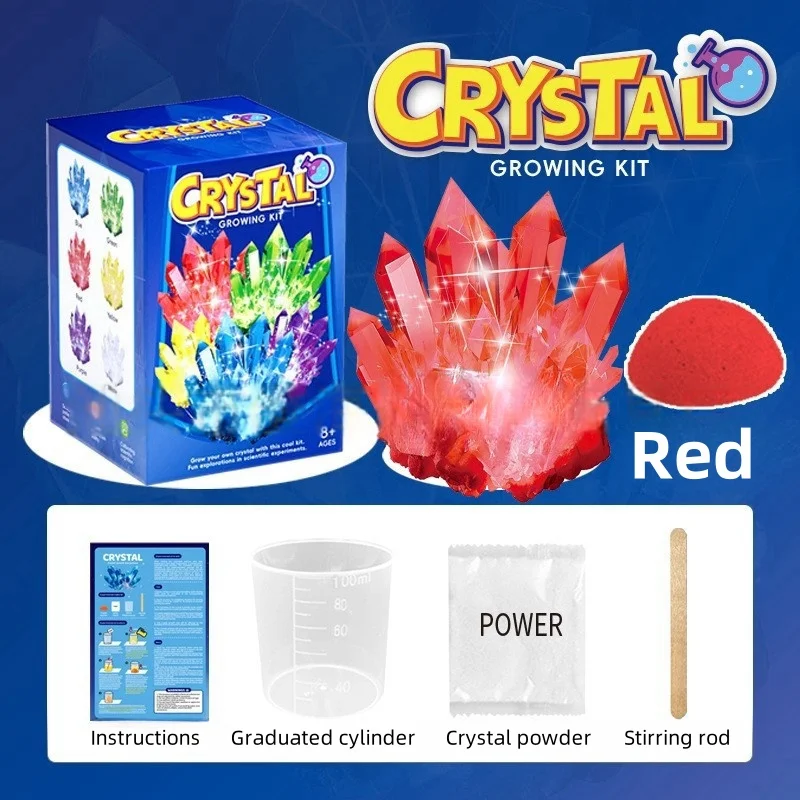 Crystal Growing Science Kit – Colorful Crystal Selection STEM Educational Toy for Kids 6