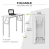 31.5" Foldable Writing Desk, No Assembly, Sturdy Folding Computer Desk for Small Space, Home Office, Dorm (80x40). 2