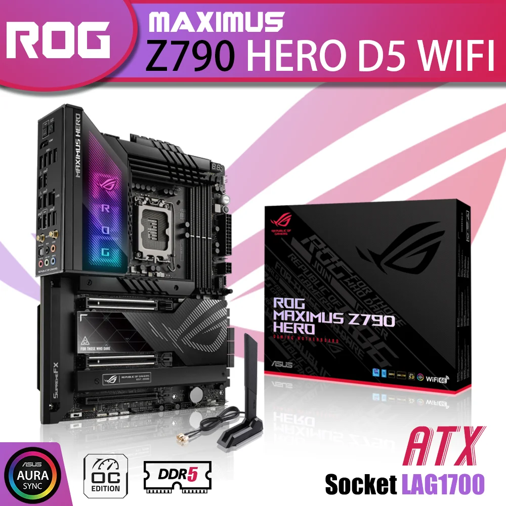 

New ASUS ROG MAXIMUS Z790 HERO WIFI DDR5 Motherboard LGA1700 Mainboard 128G Support Intel 12th 13th Gen I5 I7 I9 Kit ATX RGB