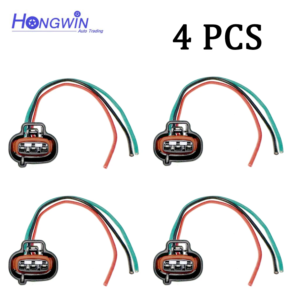 Automotive Idle Air Control Valve TPS Sensors Connector 4 Wires Pigtail