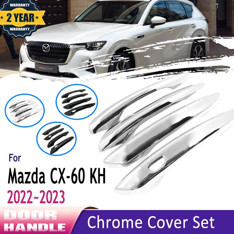 Luxurious For Mazda Cx60 Accessories Cx 60 Cx-60 Kh 2022 2023 Car Door  Handle Sticker Black Gloss Exterior Decor Car Accessories - Car Stickers -  AliExpress