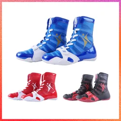 Brand KANGRUI Pro High Top Men Women Boxing Wrestling Shoes  Arts Taekwondo Sanda Training Special Training  Flighting Snekaers