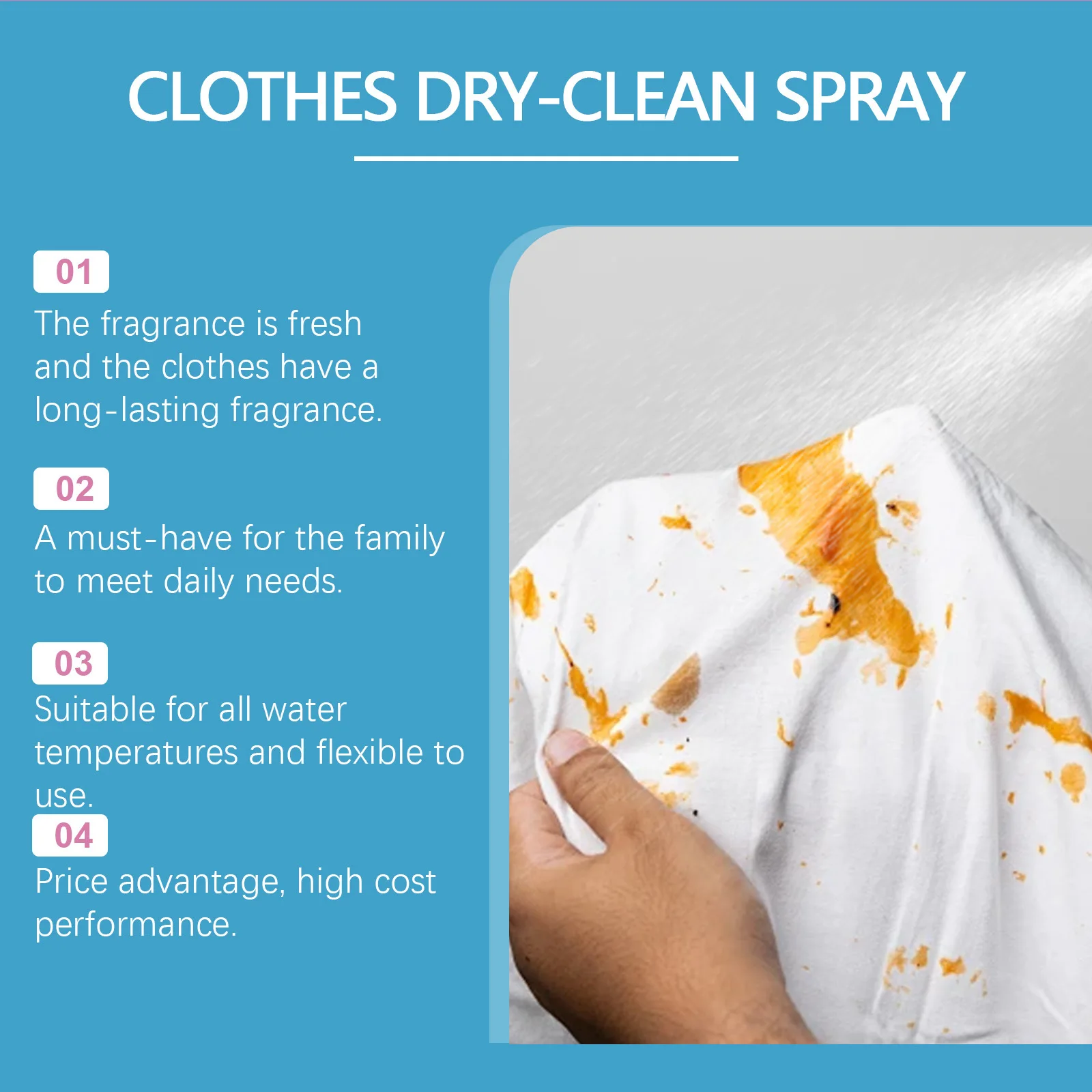 Stain Remover Spray for Clothes and Fabric