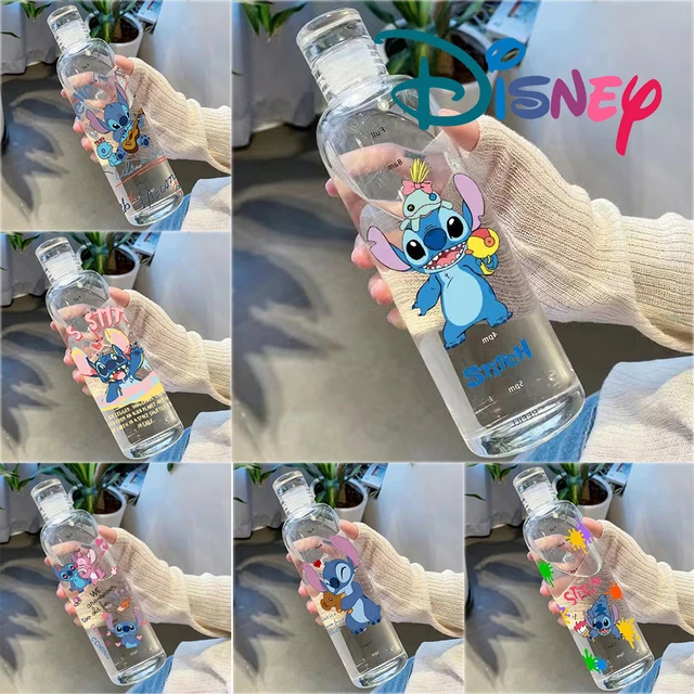 Disney-botella de agua de Stitch para niños y adultos, vaso de