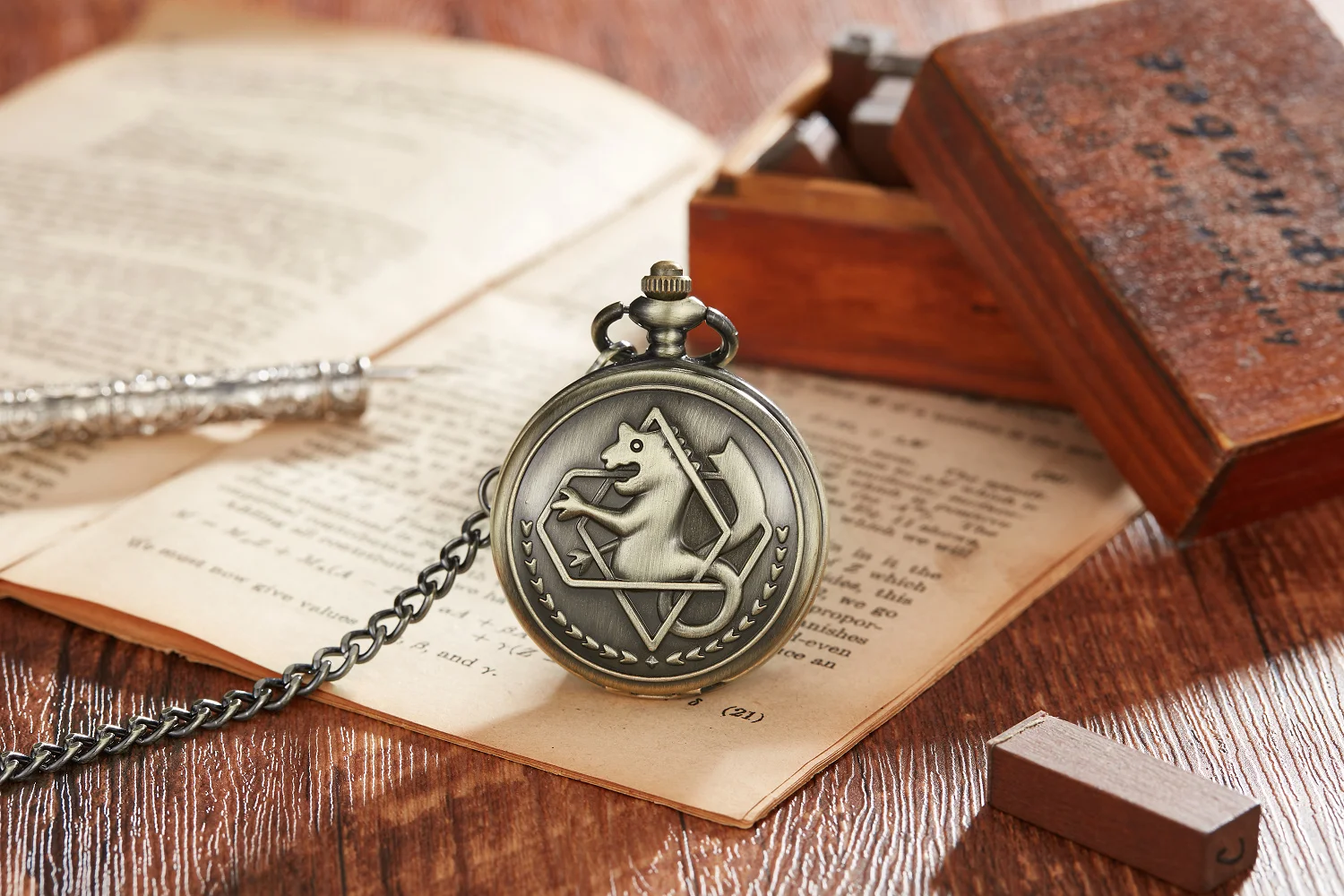 High Quality Full Metal Alchemist Silver Watch Pendant Men's mechanical Pocket Watches Anime Necklace Gift Reloj De Bolsillo