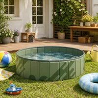1 grand bassin à balles pliable, adapté à une utilisation intérieure et extérieure, jouet et cadeau pour les fêtes, balles non incluses. 2