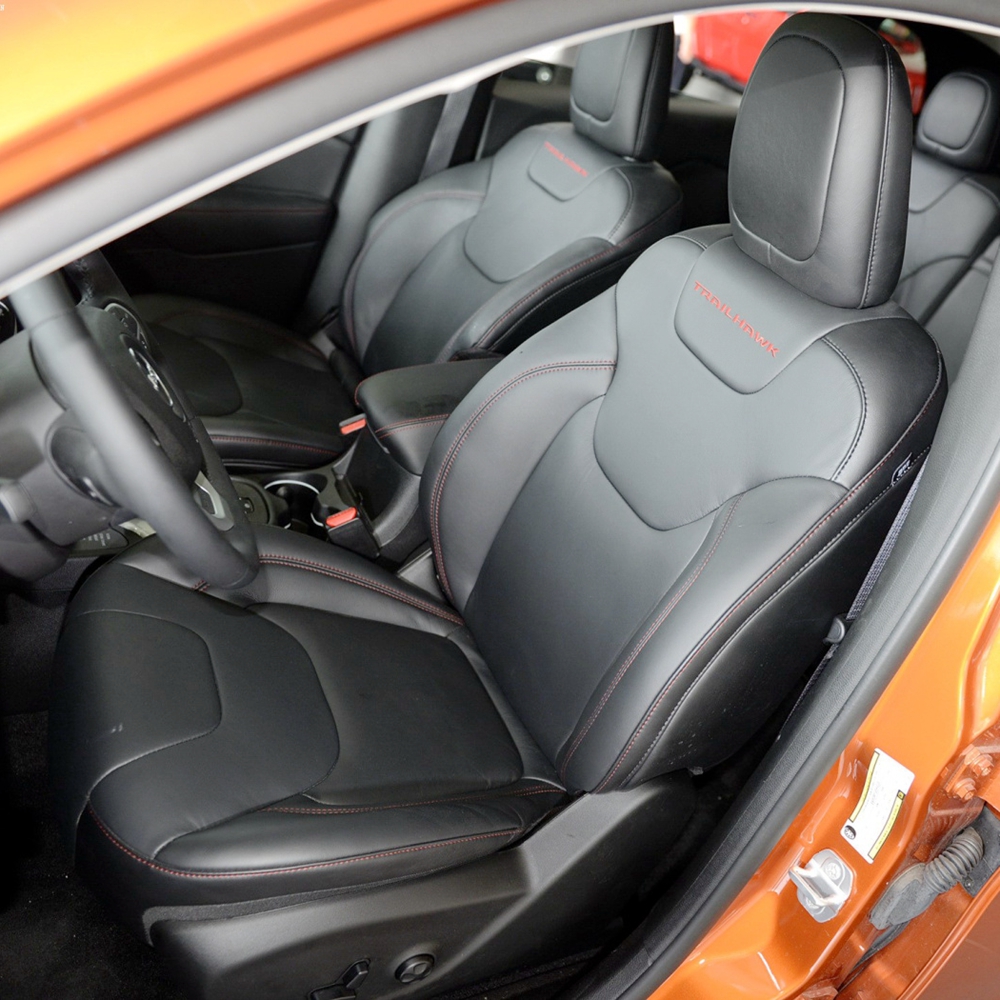 For Jeep Cherokee 2014 2015 2016 2017 2018 2019 2020 2021 2022 2023 Custom Faux Leather Car Seat Covers Protector Accessories