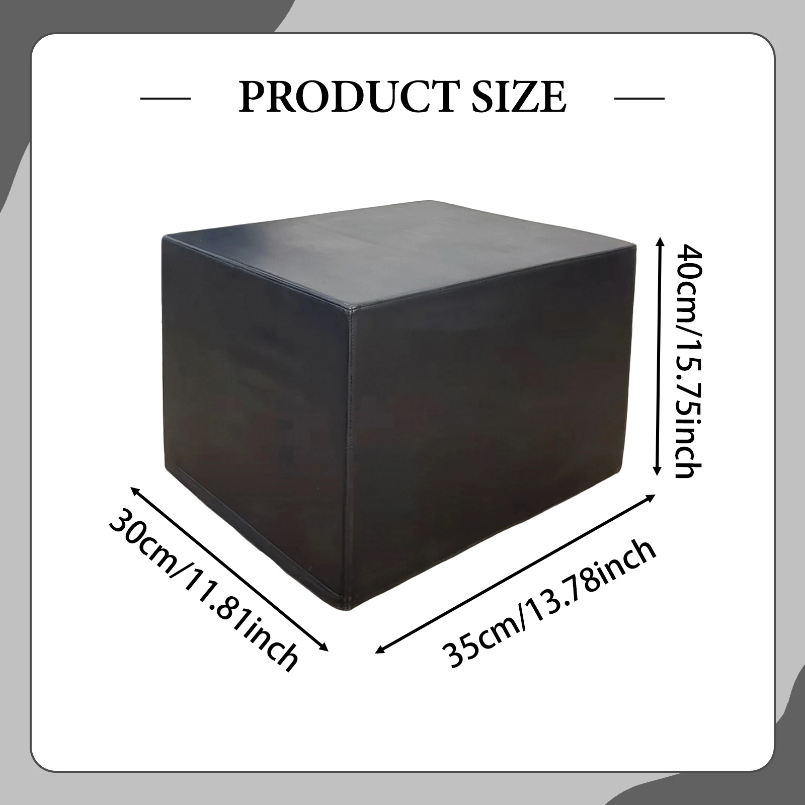 3 in 1 Jumping Box Portable Plyo Box Home Gym Workout Equipment for Conditioning Strength Training Fitness Exercise 30x35x40cm