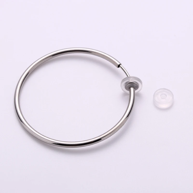 UNNAIER 1 Pair Fake Ear Piercing Stainless Steel Earrings For Men Ear Cuff Fake Earring Clip Woman Without Hole Hoops hoop earrings ear clip earrings clip earrings ear clip ear accessories