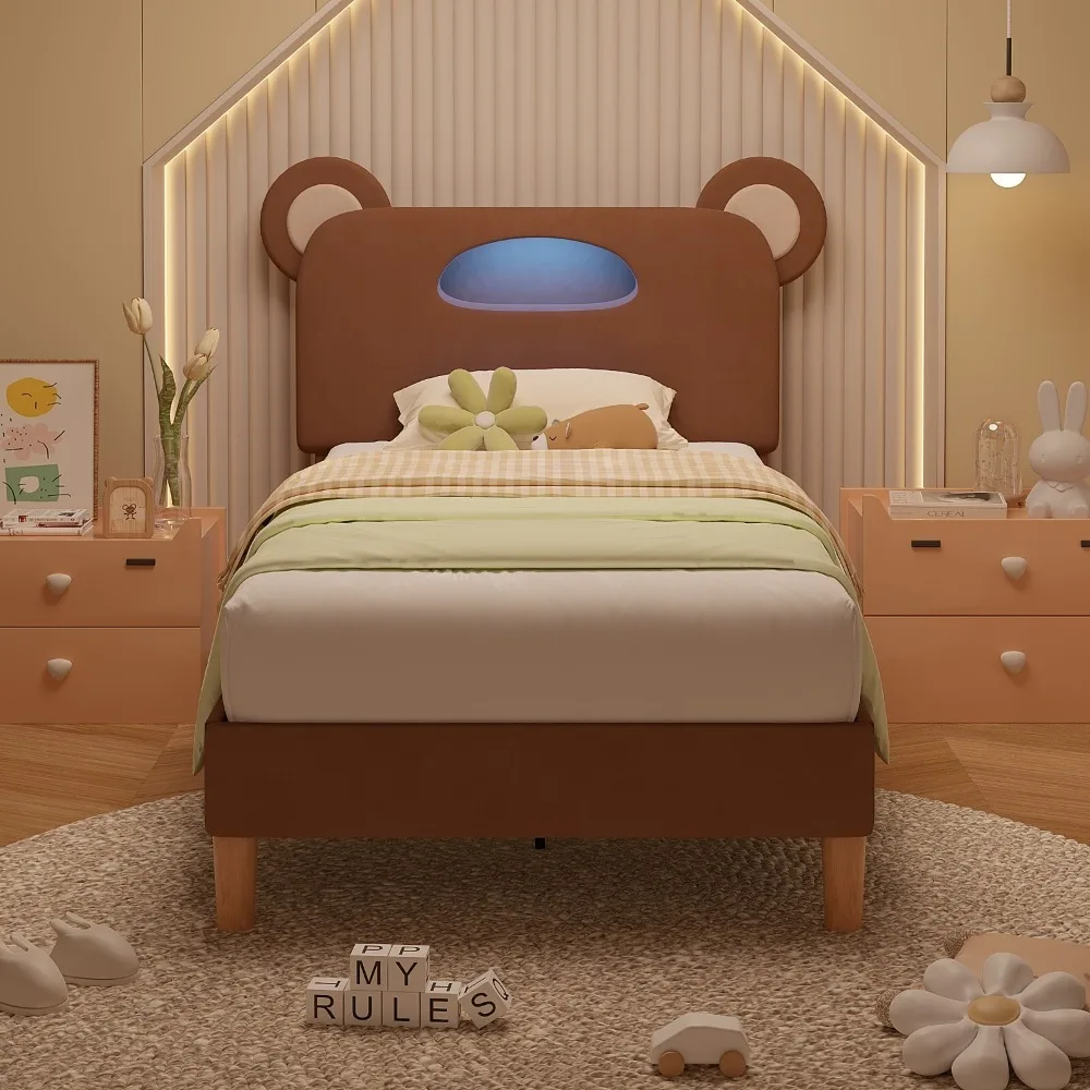 Cute Bear LED Bed 5