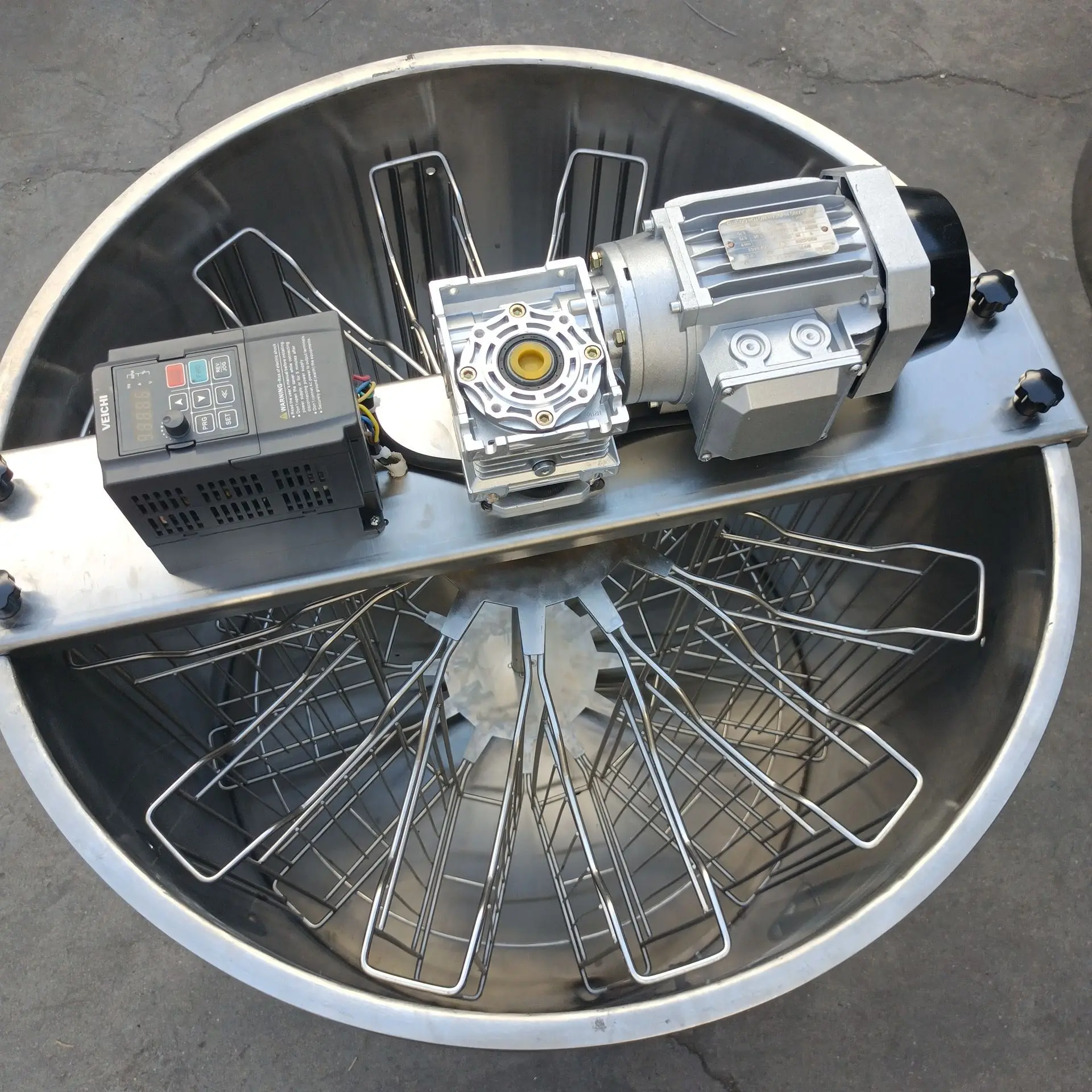 220V 110V Electric 12 Frames 24 Frames Auto Reverse Reversible Honeycomb Honey Extractor Beekeeping Equipment