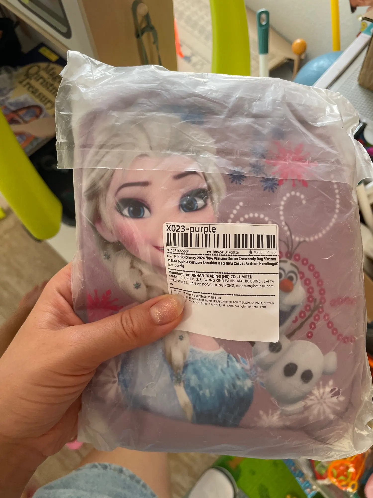 Bolso cruzado de la serie Princess de Disney "Frozen 2", bolso de hombro de dibujos animados de Elsa Sophia, bolso de moda informal para niñas photo review