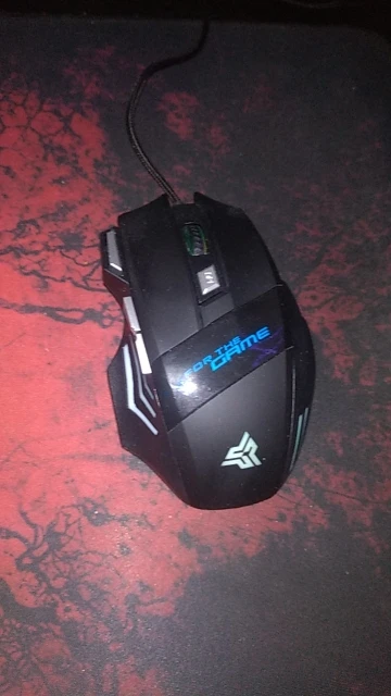 Mouse gamer para jogo computador 3200dpi com LED laser X7 USB Botões Profissional photo review
