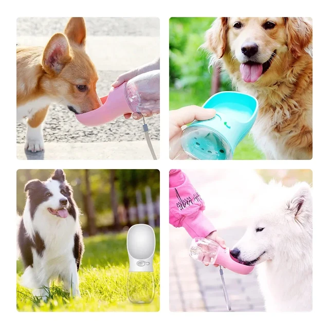 Pet Travel Water Bottle Universal For Cats Dog Food Dispenser Puppy Water Bottle Leak Proof Walking Cup For Outdoor Use Bowl 3