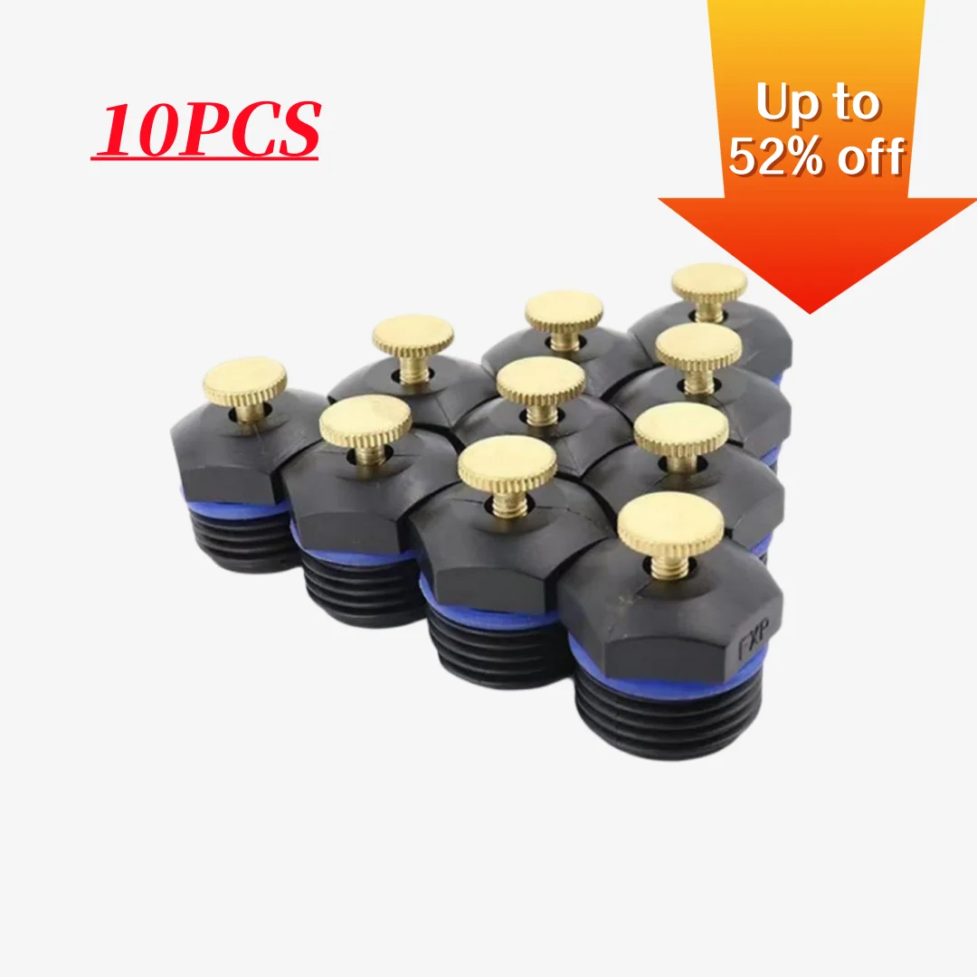 

10Pcs Sprinkler Nozzle Adjustable 1/2 inch Brass Atomizing Nozzle Garden Lawn Irrigation Spray Heads for Agricultural Watering