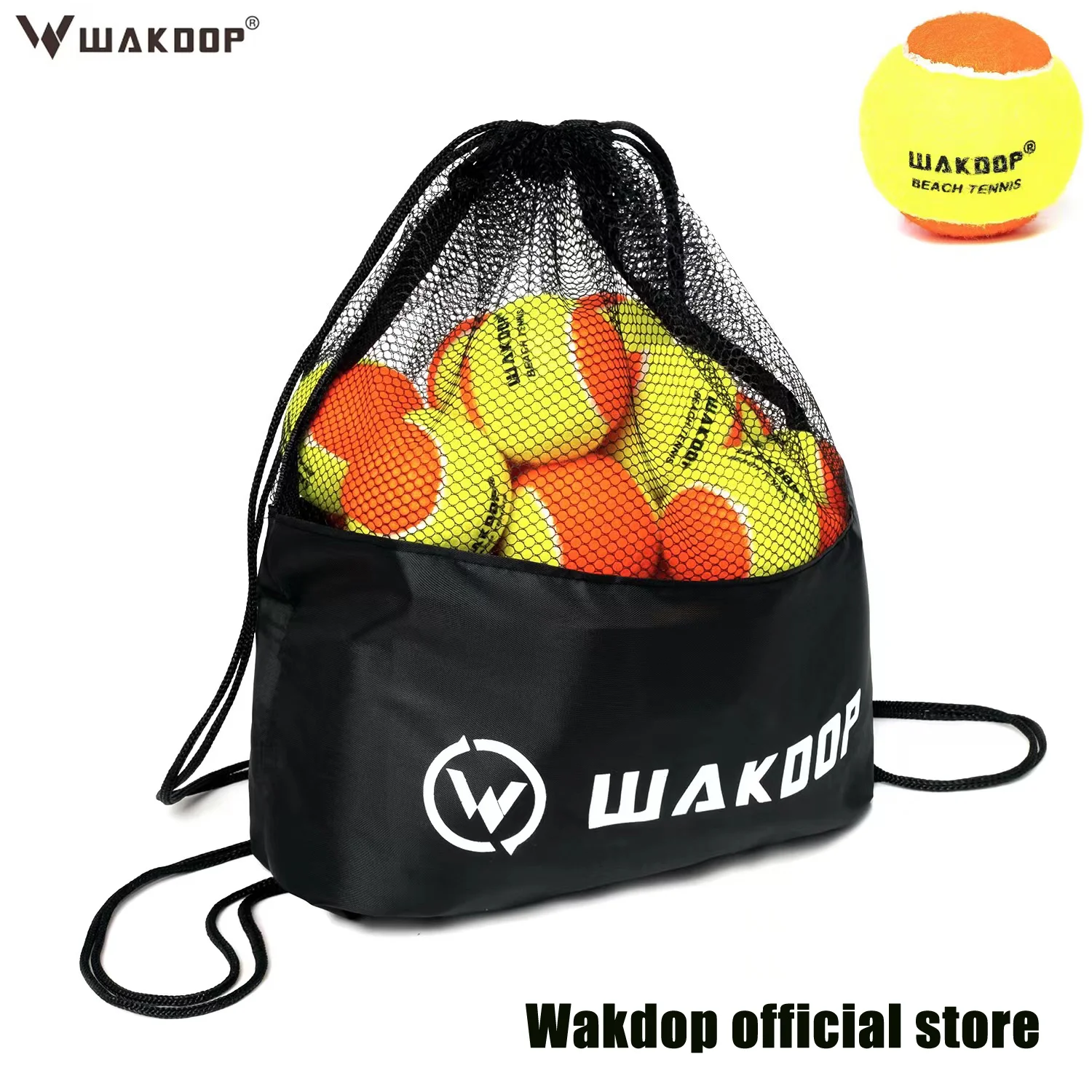 Wakdop Beach Tennis Balls De Tenis Raquete Ball With Mesh Bag 12,24,36 pcs