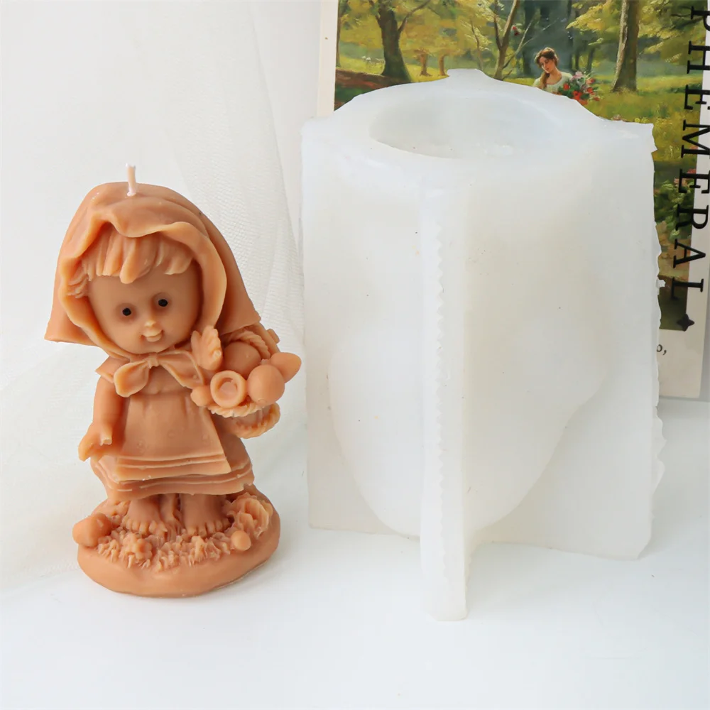 Basket-Holding  Girl