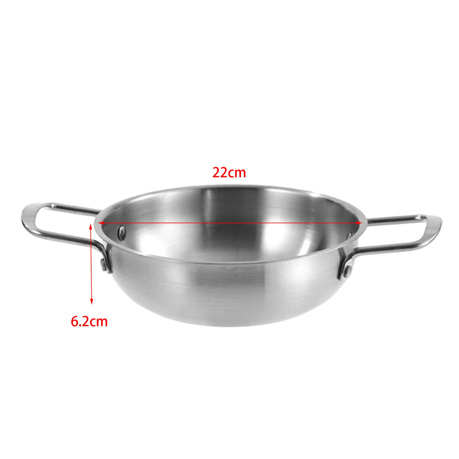 AIZYR Home Ramen Noodle Pot Large, Vaso Ramyun in Alluminio Tradizionale Coreano Pentole di Pasta Piccole Pentole con Coperchio per Campeggio, Escursionismo, Picnic,16cm