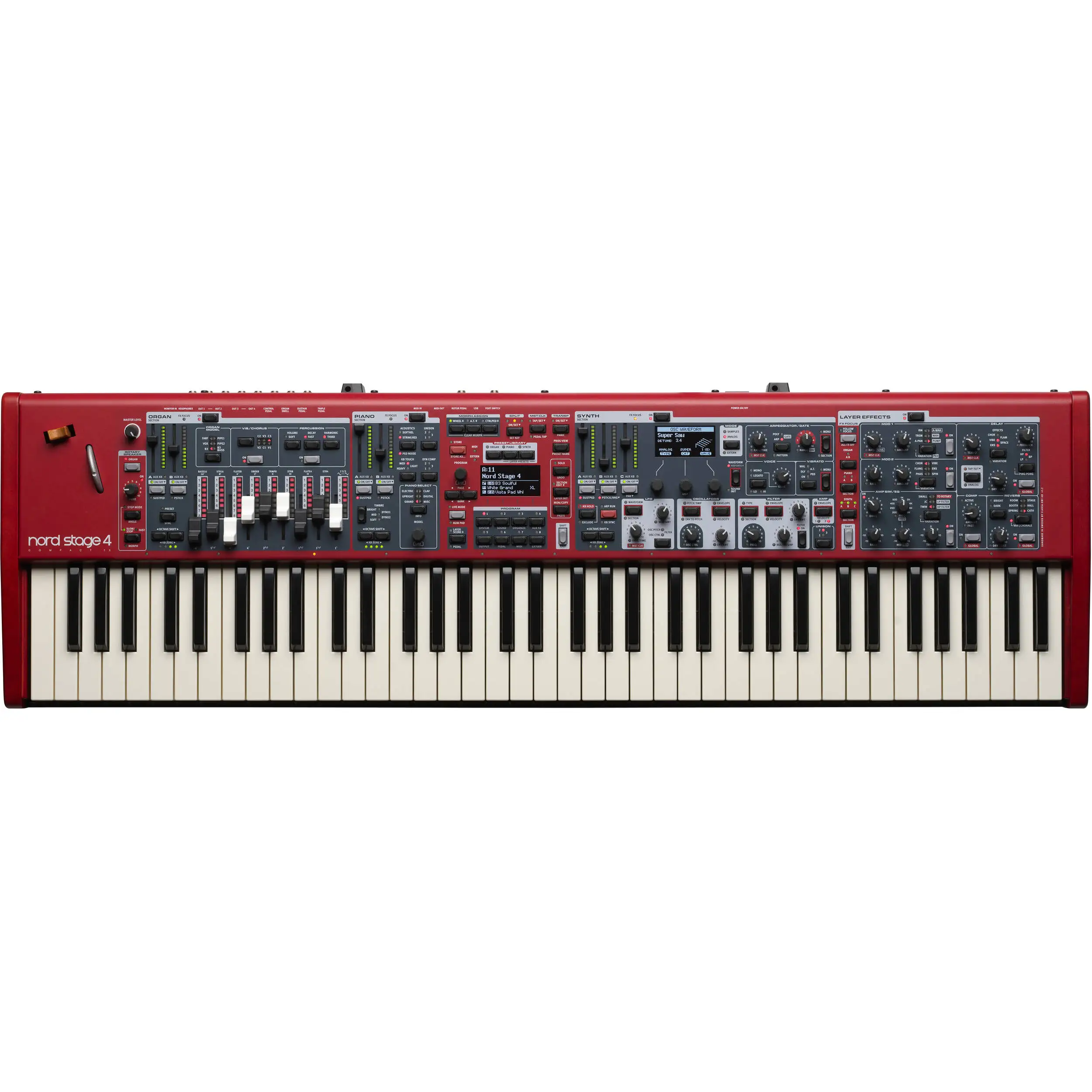

Новая компактная сценическая клавиатура Nord Stage 4 с 73 клавишами