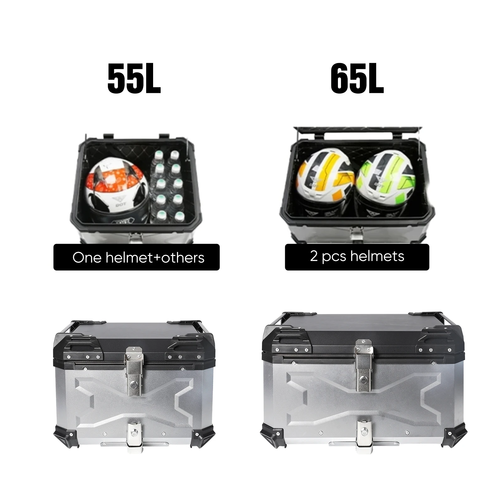 Lの世界  SEASONS 1〜6ボックス 55L/65L Motorcycle Top Box Aluminium Alloy Motorcycle Trunk
