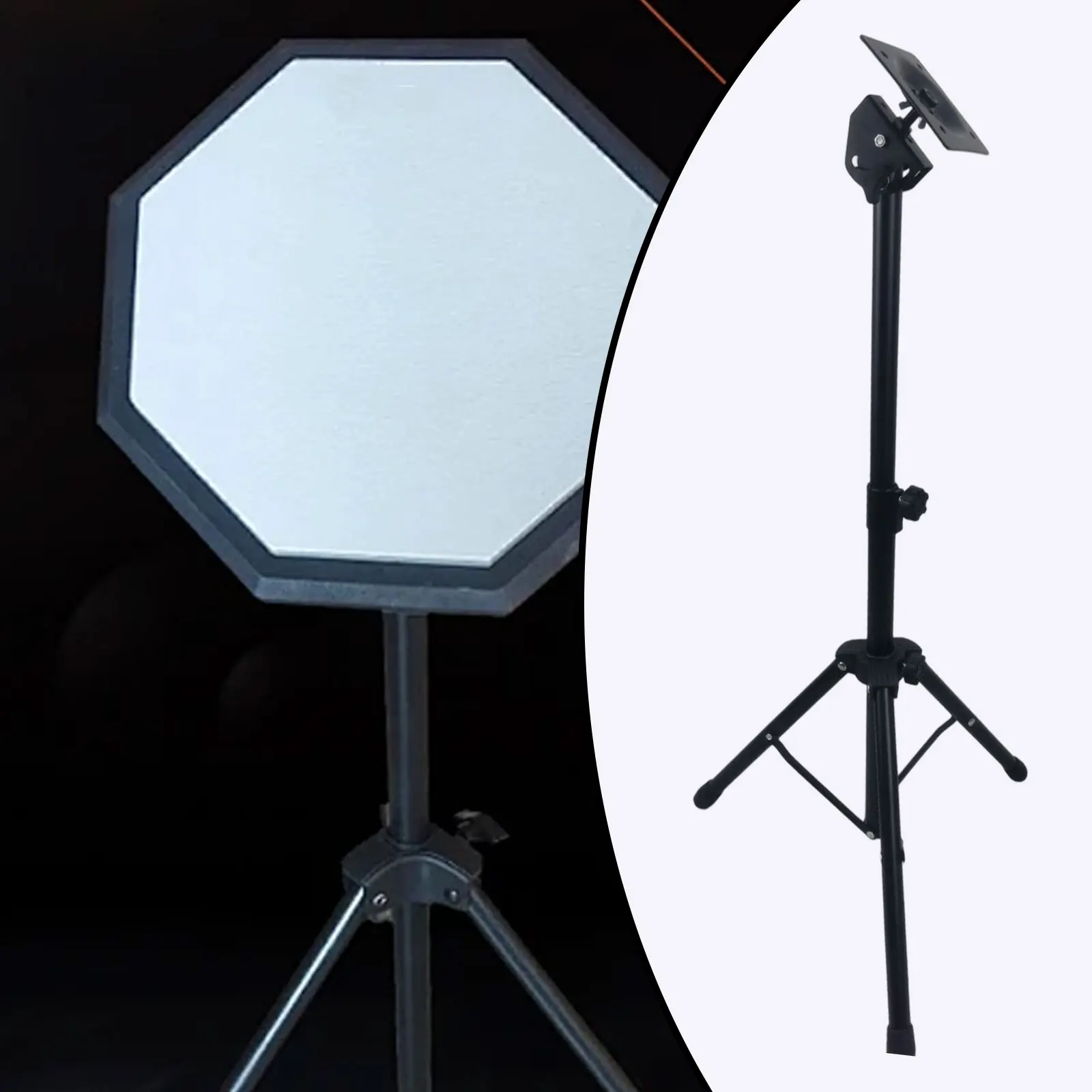 Snare drum stand Electronic Mounting Stand Silent Drum Pad Stand Height Adjustable Percussion Instrument Holder Sample Pad for Snare Drum