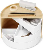 White/natural storage box. Simple and functional design, ideal for organizing small items. Stylish addition to any room decor. 2