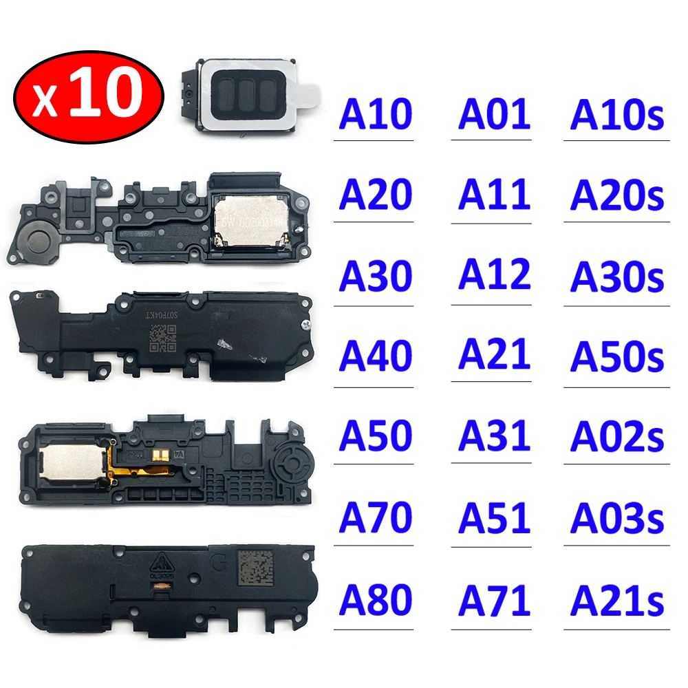 

10Pcs Loud Speaker For Samsung A10S A20S A30S A50s A21s A01 A11 A71 A31 A51 A10 A02s Buzzer Ringer Loudspeaker Flex Cable