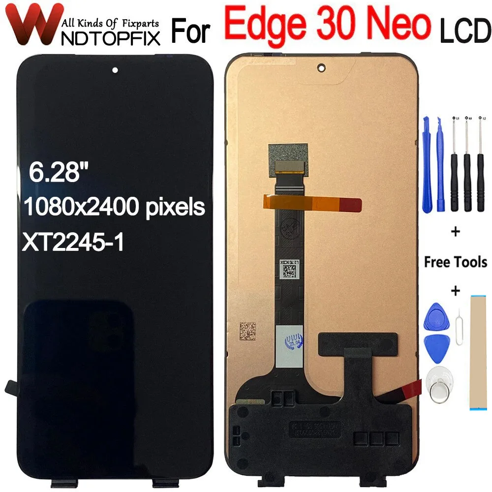 

For Motorola Moto Edge 30 Neo LCD Display XT2245-1 Touch Screen Digitizer Assembly Repair Replace For Moto Edge 30 Lite Screen