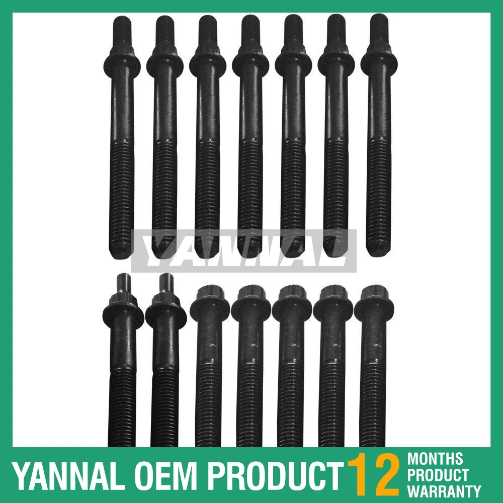 

For Kubota D902 Engine 14PCS Cylinder Head Bolt