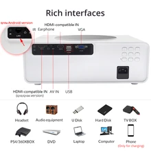 TouYinger Q10 Projector Full HD Home Theater Cinema 12000 Lumens LED ...