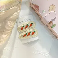 2pc cherry strawberry Hairpin Hairgrip Hair Clips for Girls Women Kids Childs Vintage Crab for Gift Hair Accessories - Image 2