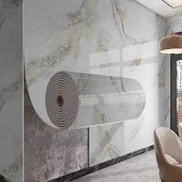 40cm marble pattern waterproof and oilproof self adhesive wallpaper removable decorative wall sticker for living room bathroom 3