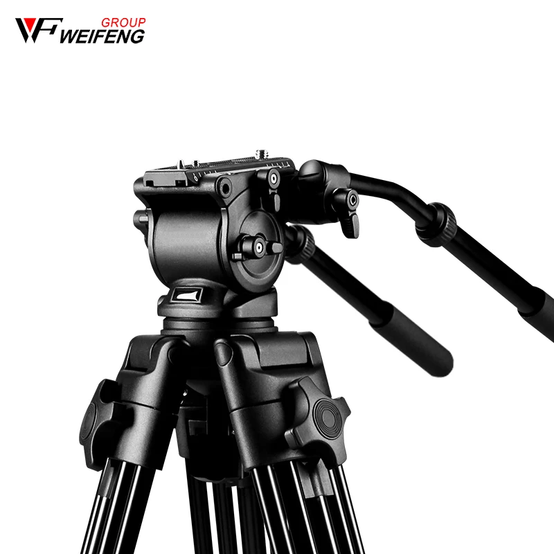 Camera fluid head Lengan Pegangan Aluminium Profesional untuk Weifeng 717/718 handle 717h/717ah NEST660 Kepala Tarik Cairan Tripod Kamera Video