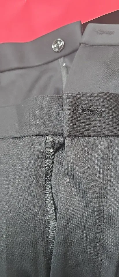 Men's Summer Thin Fashion Business Casual Suit Pants Long Pants Men's Elastic Straight Sleeve Formal Pants Plus Size 28-40 photo review