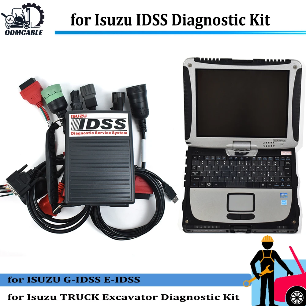 

FOR ISUZU IDSS DIAGNOSTIC KIT FOR ISUZU G-IDSS E-IDSS FOR ISUZU TRUCK EXCAVATOR DIAGNOSTIC KIT WITH CF19 LAPTOP