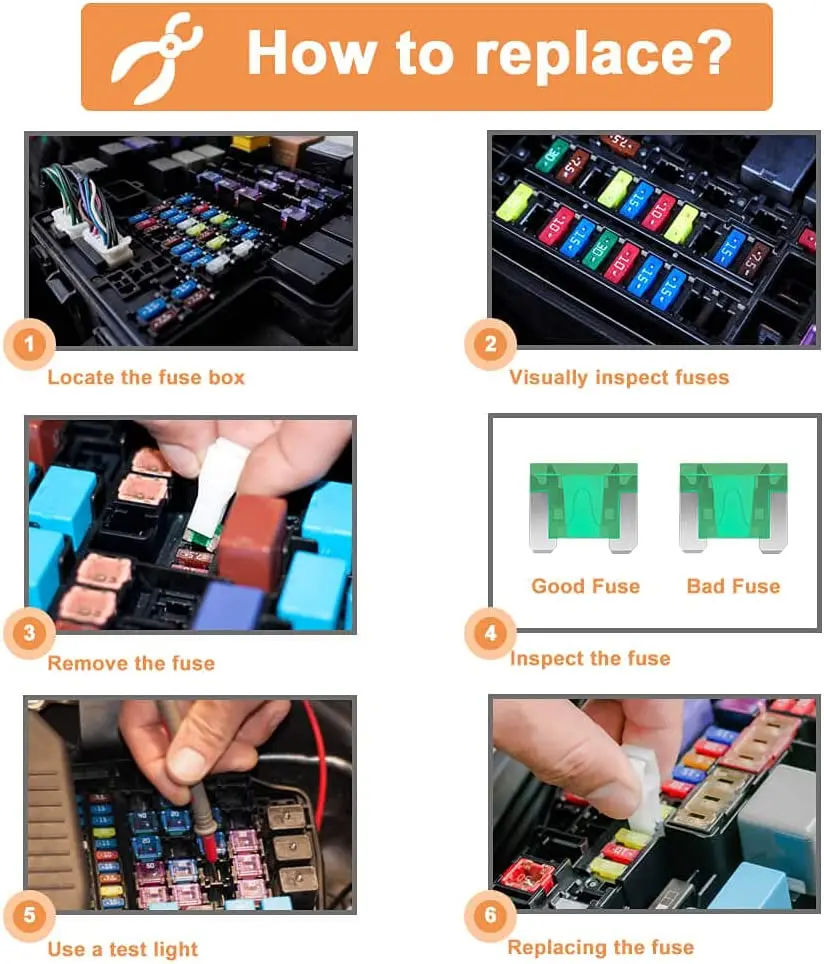 Mini-120Pcs/Standard-100Pcs Blade Fuse Assortment Car Automotive Truck Auto ATM Fuse Kit 2 3 5 7.5 10 15 20 25 30 35 AMP
