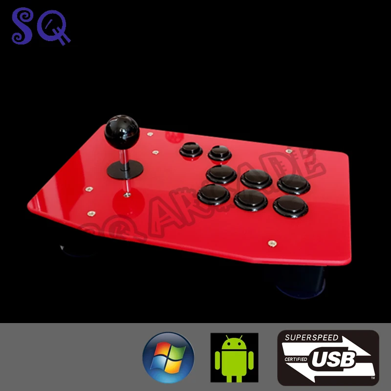 2 pcs arcade joystick arcade cabinet diy kit 4 8 way fighting stick part arcade kit pandora arcade console Arcade Fight Stick All Buttons  Style Fighting Game Console Joystick Game Controller  Sanwa Buttons