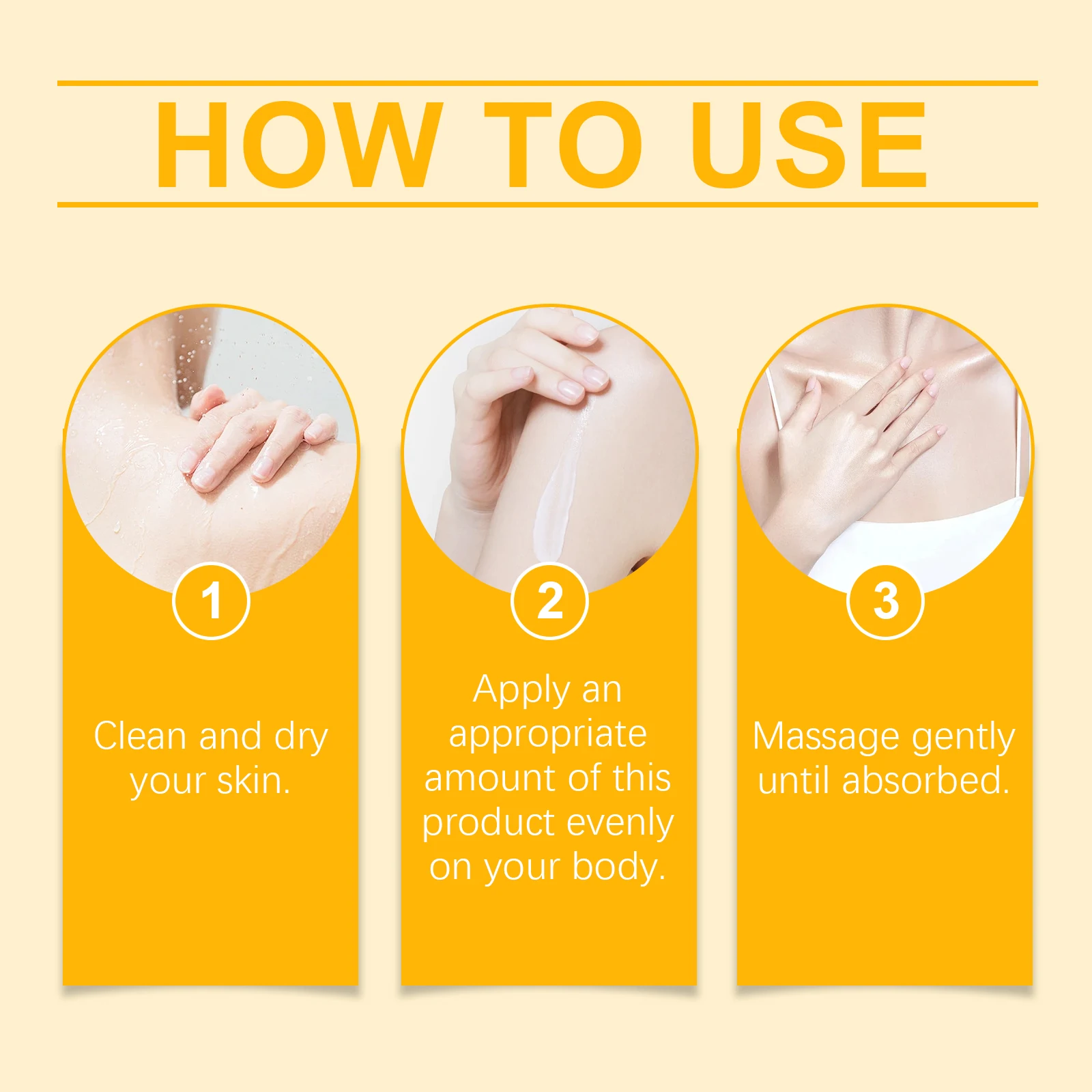 how to use , Fast-Absorbing, Non-Sticky Body Care Cream with Blood Orange and White Pepper