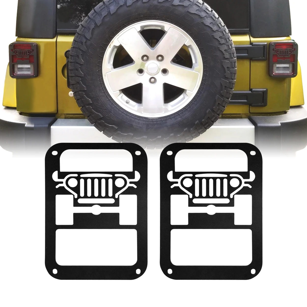 

2 шт., защитные колпачки для задних фар Jeep Wrangler JK JKU 2007-2018