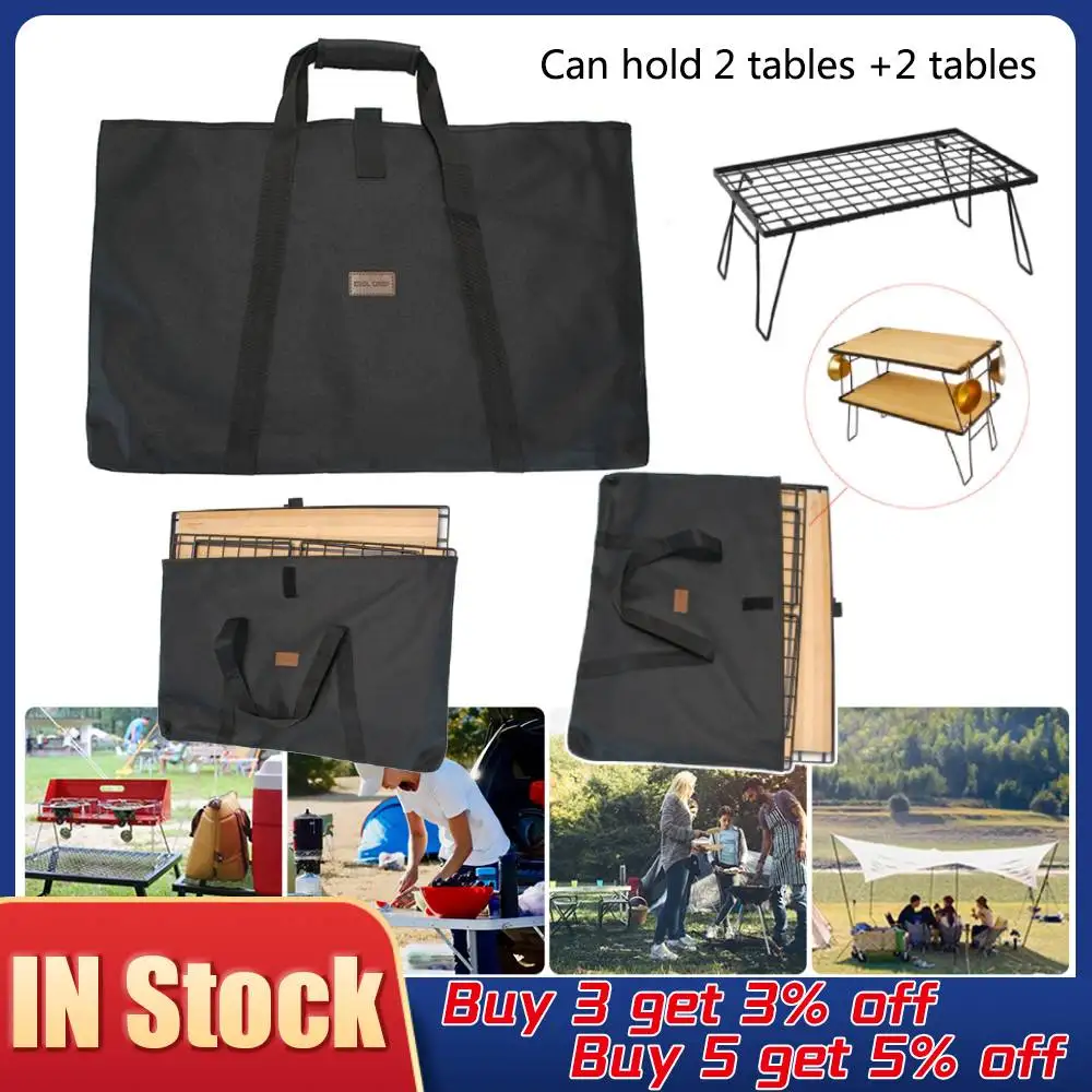 Portable Folding Net Table Storage Bag Multifunctional Camping Outdoor