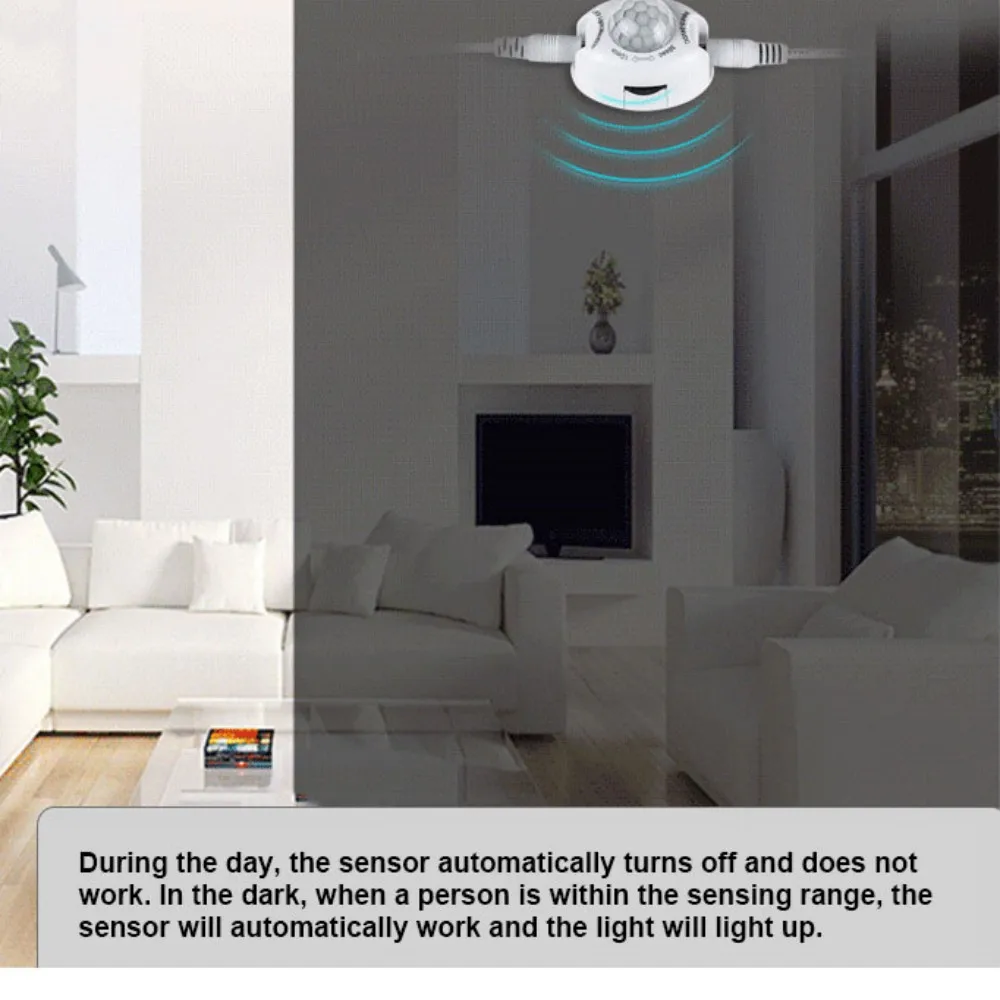 Motion Sensor PIR Motion Sensor PIR Sensor Switch Motion Sensor Switch Infrared Detector Sensor Sensor Detector Smart Switch 5V 24V Infrared Motion Detection LED Strip Light Mini Module Tape Automatic Human Body Controller