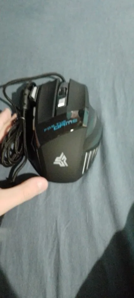 Mouse gamer para jogo computador 3200dpi com LED laser X7 USB Botões Profissional photo review