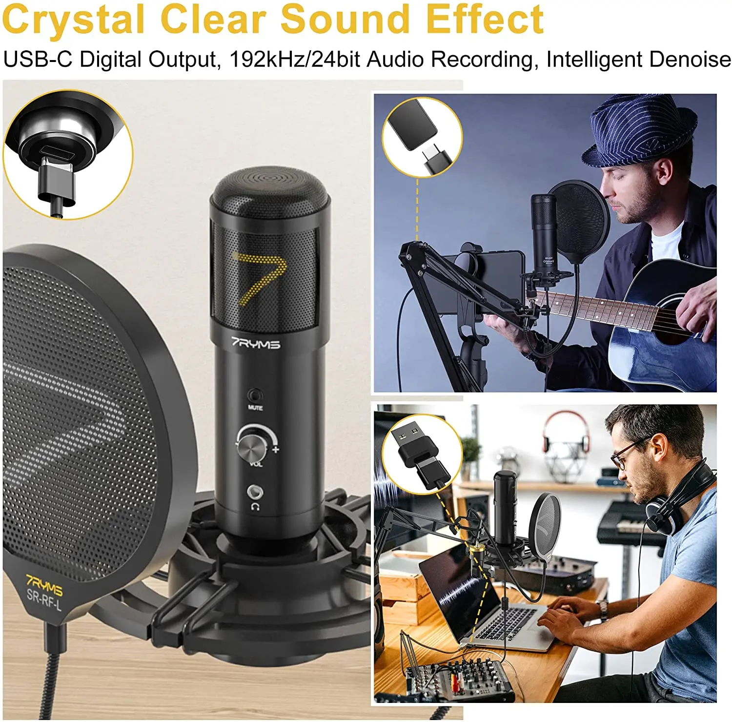 ميكروفون ألعاب USB احترافي SR-AU01