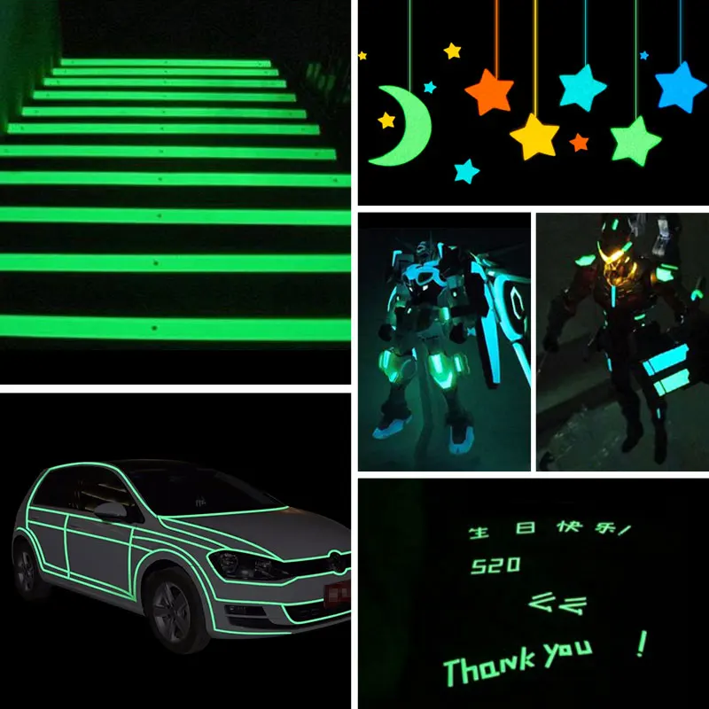 Car Tape Fluorescent Reflective Sticker Self Adhesive Stickers Floor Lighting Party Home Decoration car adhesive tape