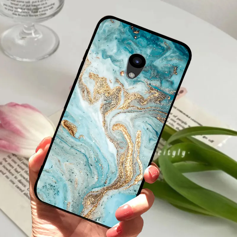 Marble Soft Silicone Protective Phone Case with Enhanced Back Cover Design