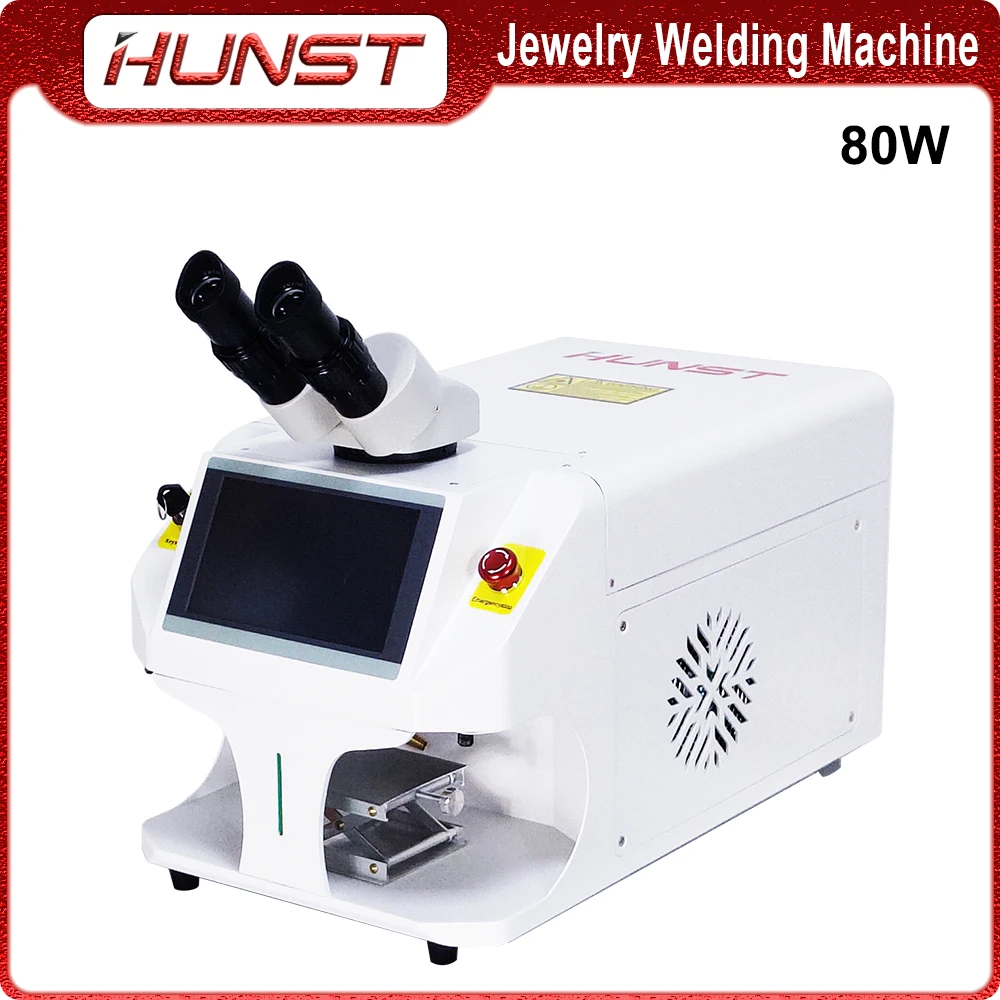 Hunst Jewelry Laser Welding Machine 80W Soldering Mini Portable Fiber Laser Welder for Gold Silver Titanium Rings Necklace Metal 6