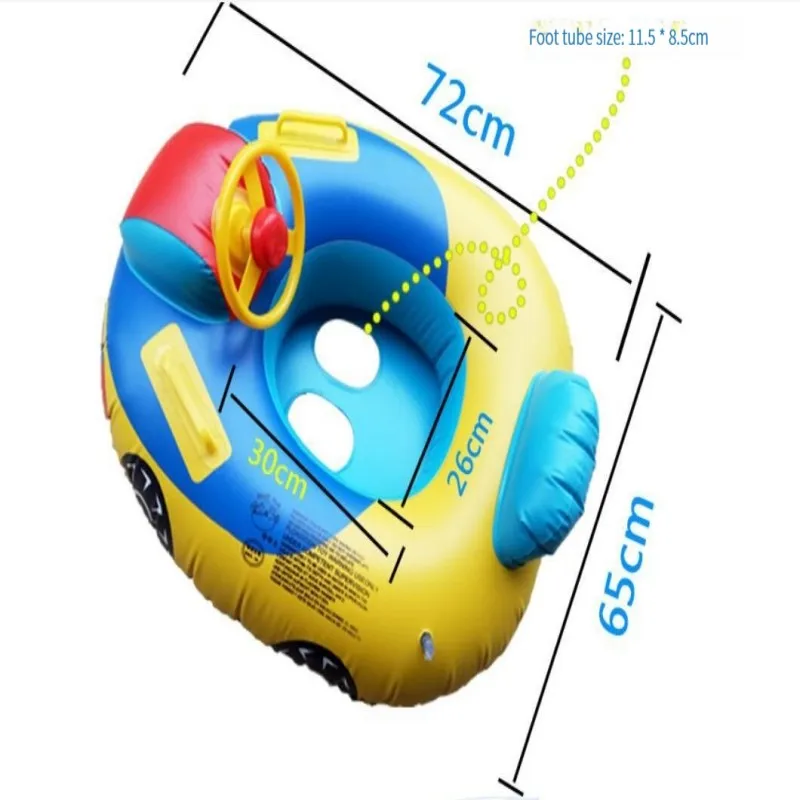 Big Inflatable Baby Swimming Rings Seat Floating Sun Shade Toddler Swim Circle Fun Pool Bathtub Beach Party Summer Water Toys 6
