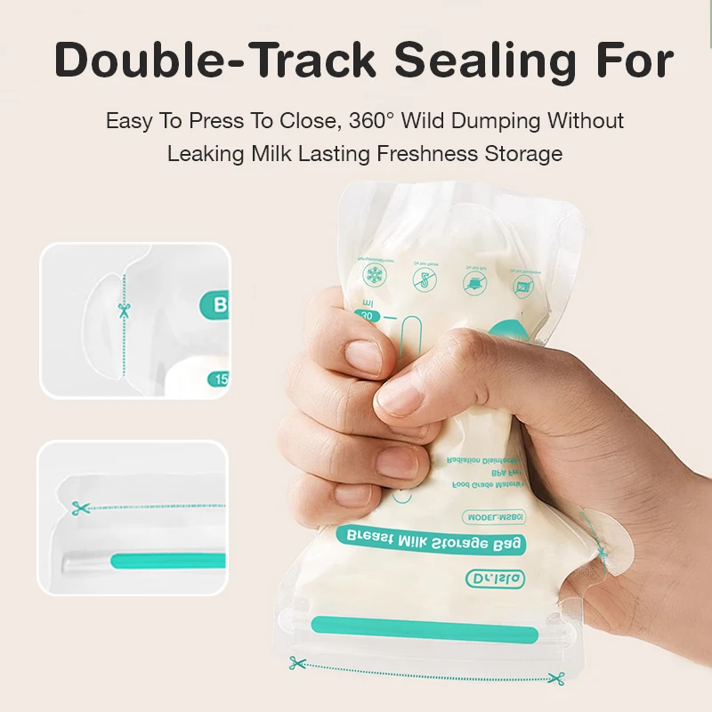 Leak-proof Night Breastfeeding Bags Large Capacity Sterile Milk Storage Bags Postpartum Breastfeeding Essentials Kit for Moms