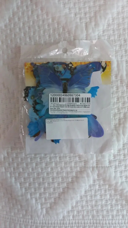 Luminous 3D Butterfly Wall Sticker photo review