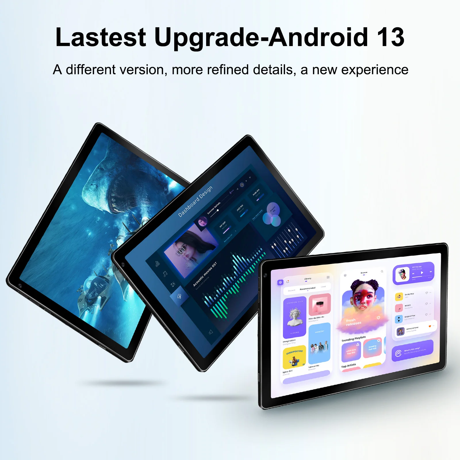 OC101 10.1 Inch Tablet  Octa-Core Processor 8GB RAM 128GB ROM 1TB TF Card Expandable Android 13 Tablets HD Touchscreen PC Tablet 5